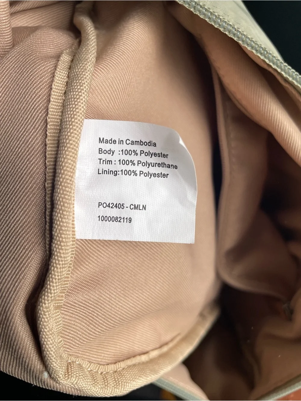 The Sak Esperato Recycled Nylon Hobo Bag Sage Green Canvas Strap EUC